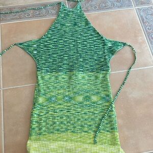 Future Collective ombré halter dress